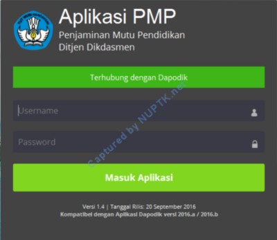 aplikasi pmp terhubung dengan dapodik