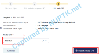 Pilih Model SPT Tahunan